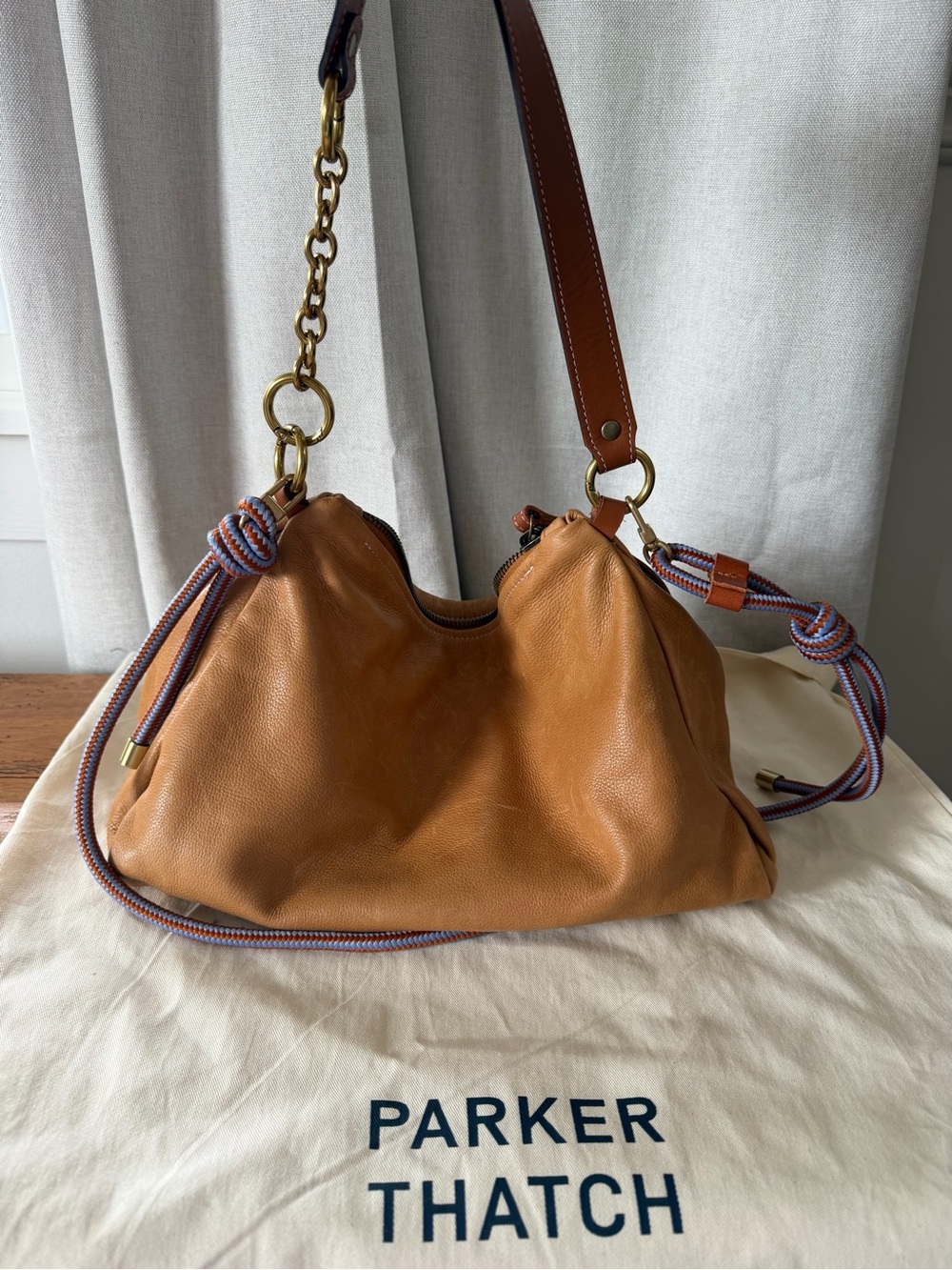 Heritage Broken-In Leather Shoulder Bag — Tan - Picture 2 of 11